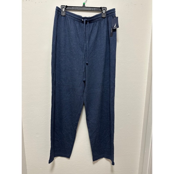 Nautica Men's Lounge Pants Sleepwear Cotton Blend Drawstring, NWT, Size L - Picture 1 of 8